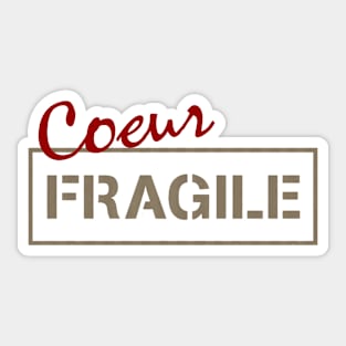 Fragile heart Sticker